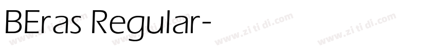 BEras Regular字体转换